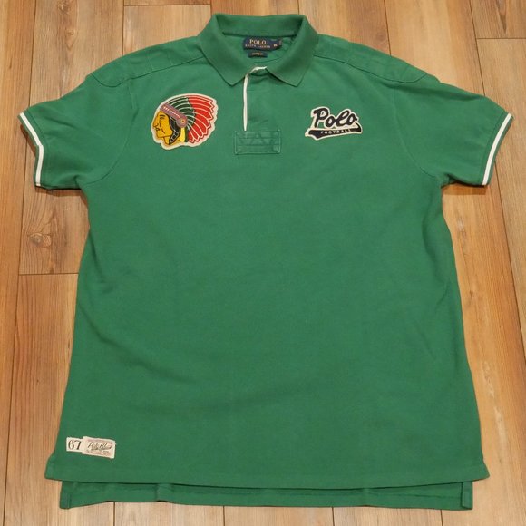Polo Ralph Lauren Other - 🚫SOLD🚫 Polo Ralph Lauren Indian Head Collegiate Polo Shirt Custom Fit Size XL